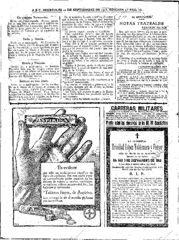 ABC MADRID 10-09-1913 página 16