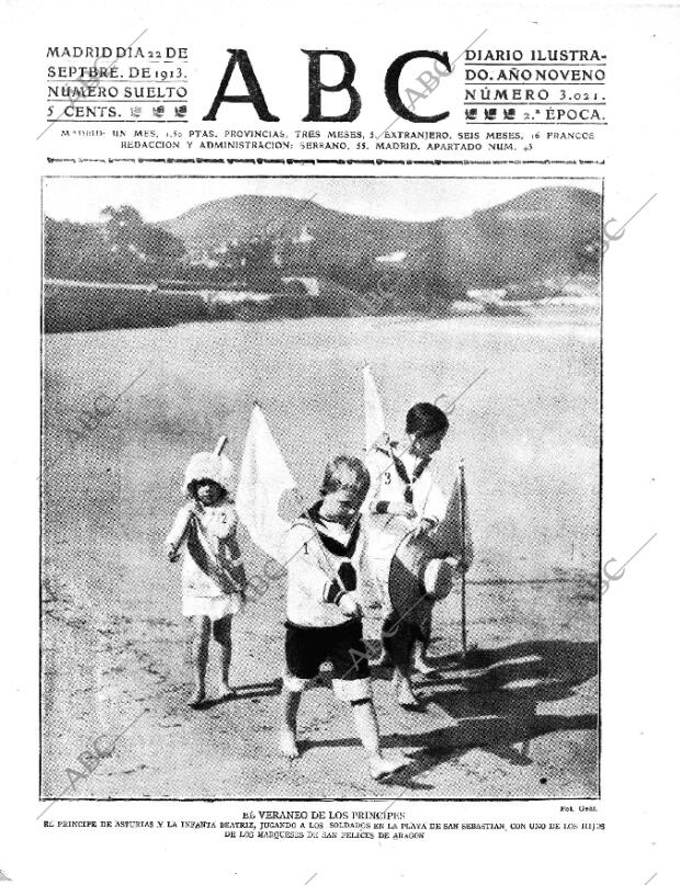 ABC MADRID 22-09-1913 página 1