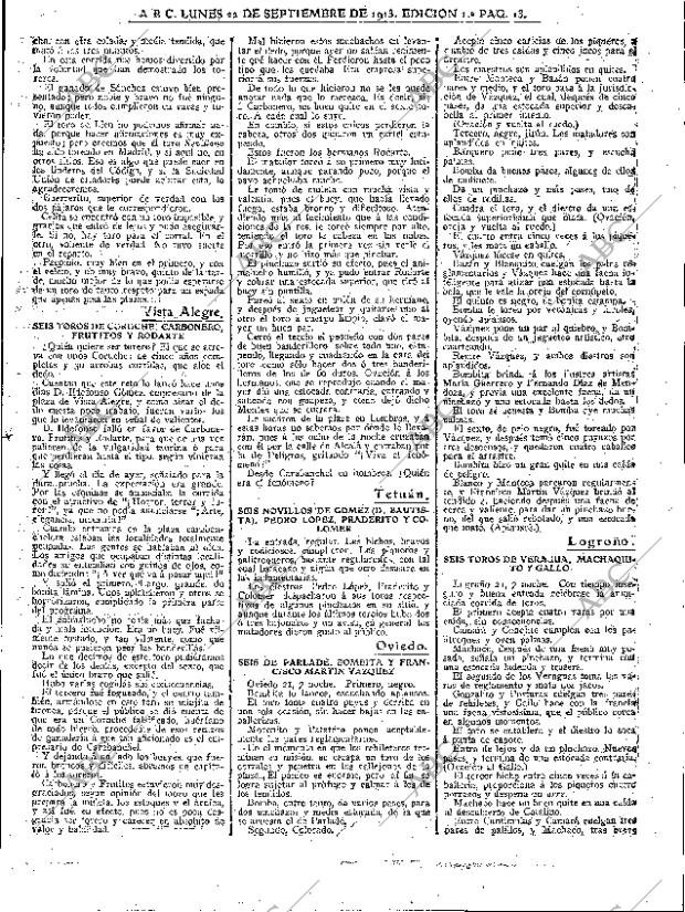 ABC MADRID 22-09-1913 página 13