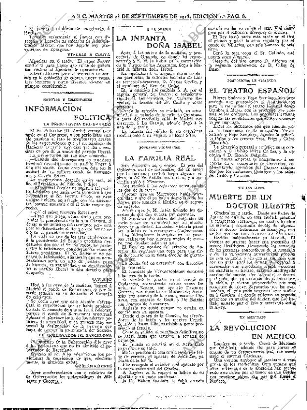 ABC MADRID 23-09-1913 página 8
