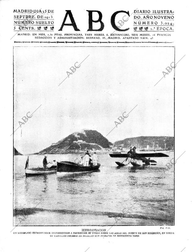 ABC MADRID 25-09-1913 página 1
