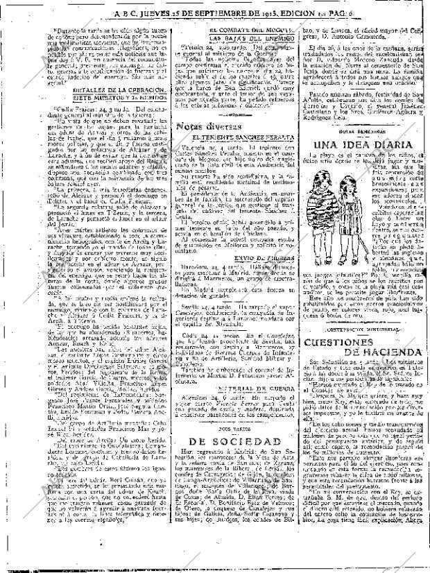 ABC MADRID 25-09-1913 página 6