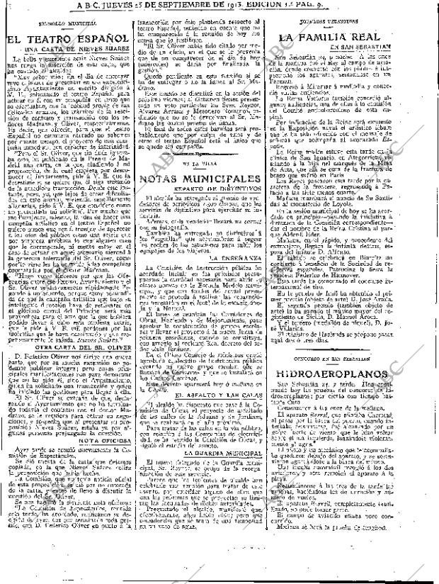 ABC MADRID 25-09-1913 página 9