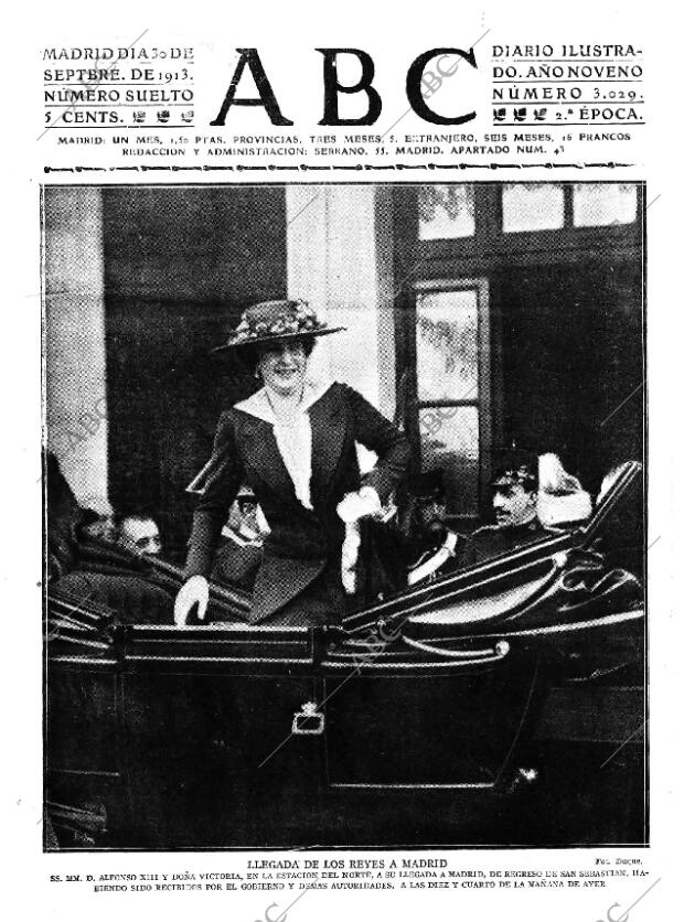 ABC MADRID 30-09-1913 página 1