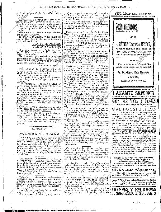 ABC MADRID 30-09-1913 página 12