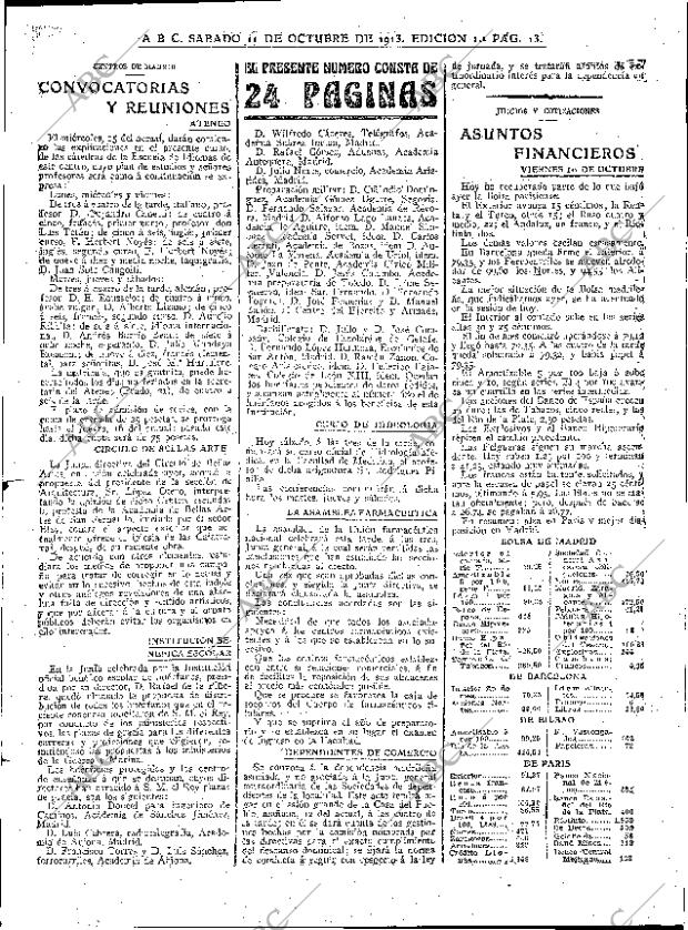 ABC MADRID 11-10-1913 página 13