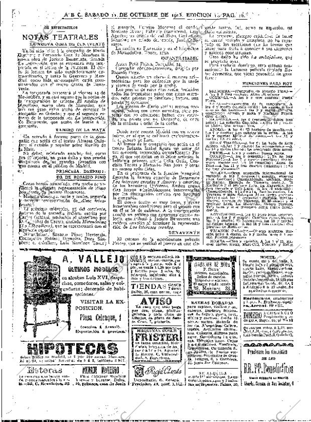 ABC MADRID 11-10-1913 página 16