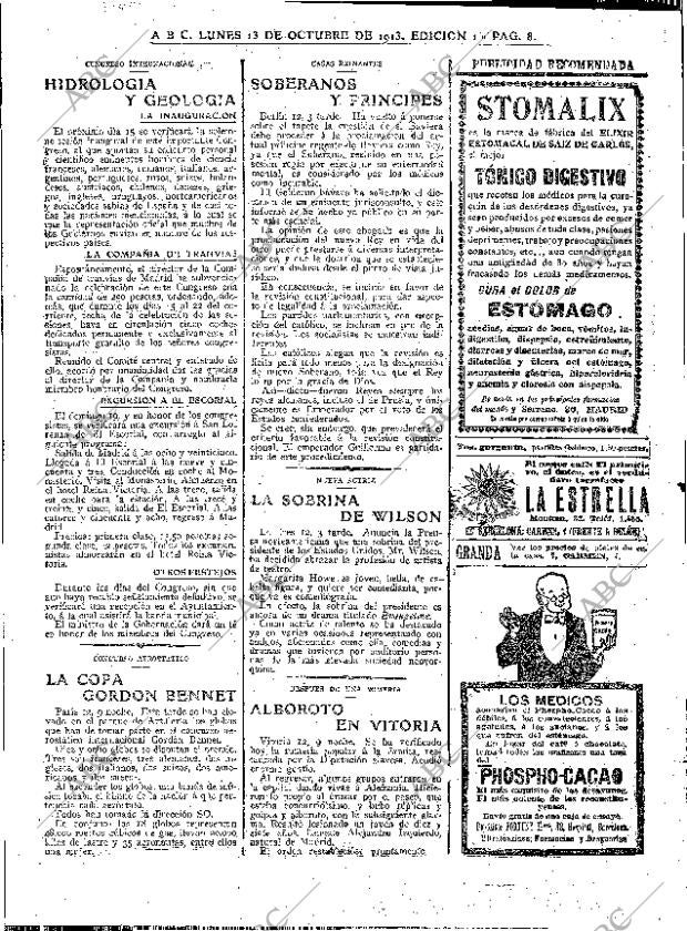 ABC MADRID 13-10-1913 página 8