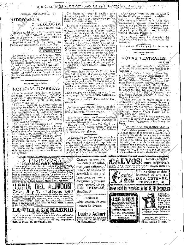 ABC MADRID 14-10-1913 página 16