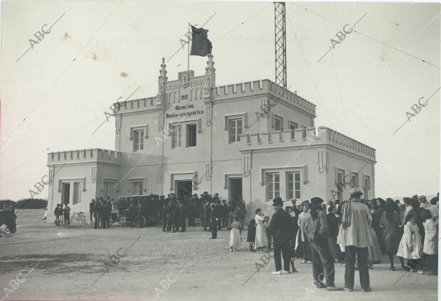 Inauguración de la estación de telegrafía establecida por el ramo de Guerra