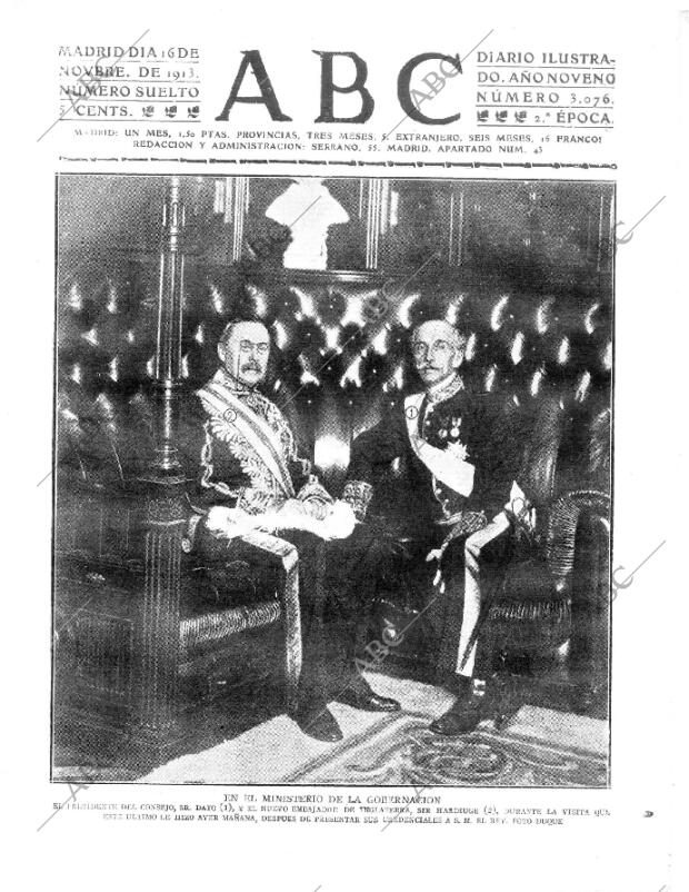 ABC MADRID 16-11-1913 página 1