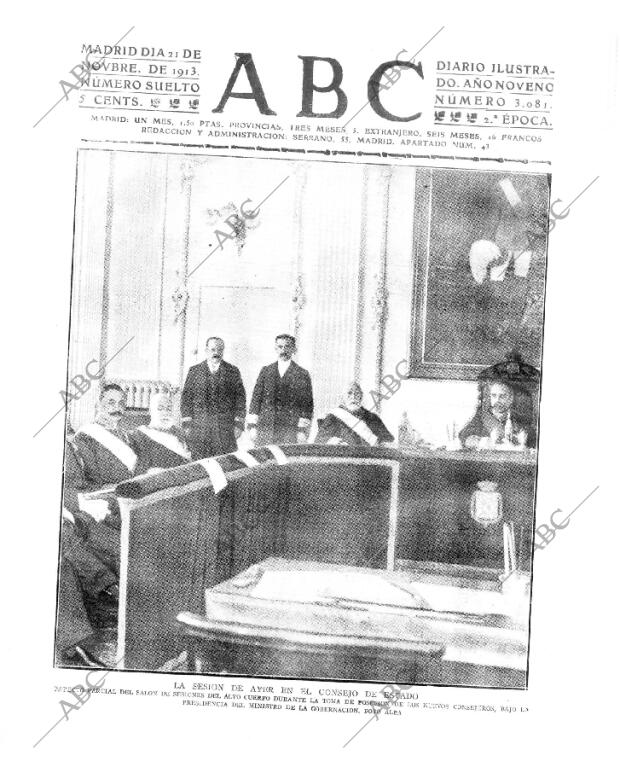 ABC MADRID 21-11-1913 página 1