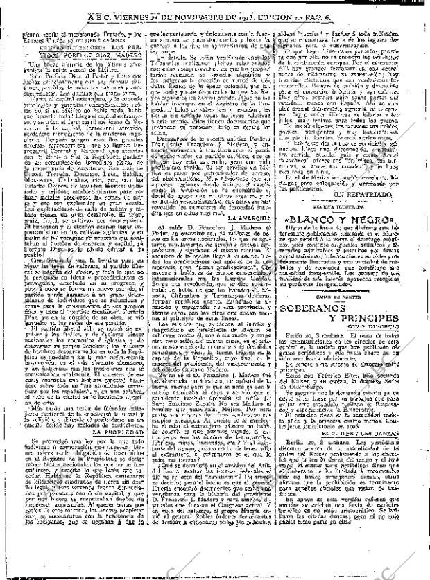 ABC MADRID 21-11-1913 página 6