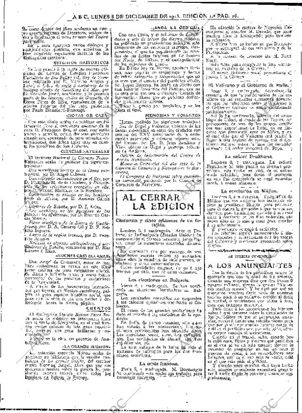 ABC MADRID 08-12-1913 página 16