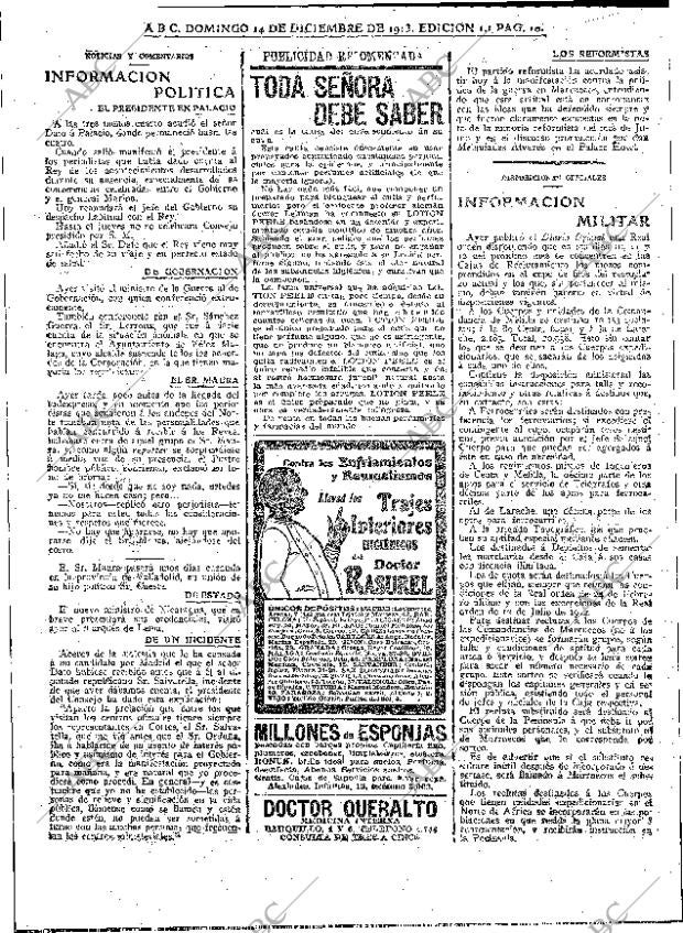 ABC MADRID 14-12-1913 página 10
