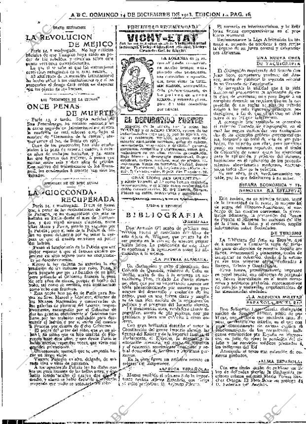 ABC MADRID 14-12-1913 página 16