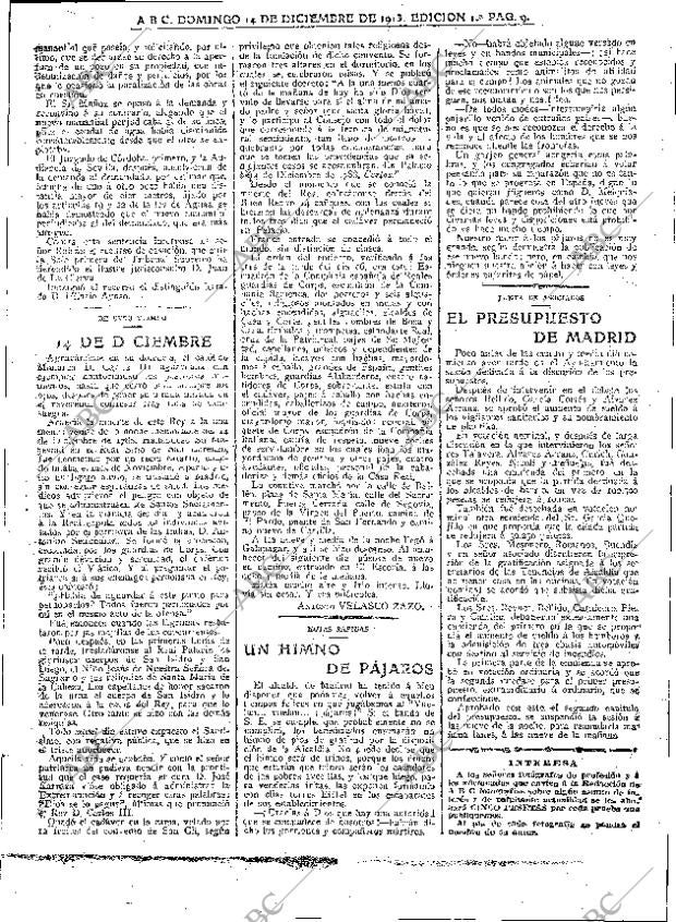 ABC MADRID 14-12-1913 página 9
