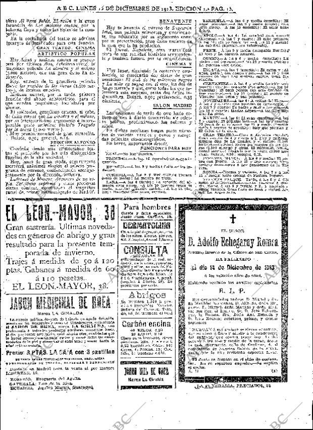 ABC MADRID 15-12-1913 página 15