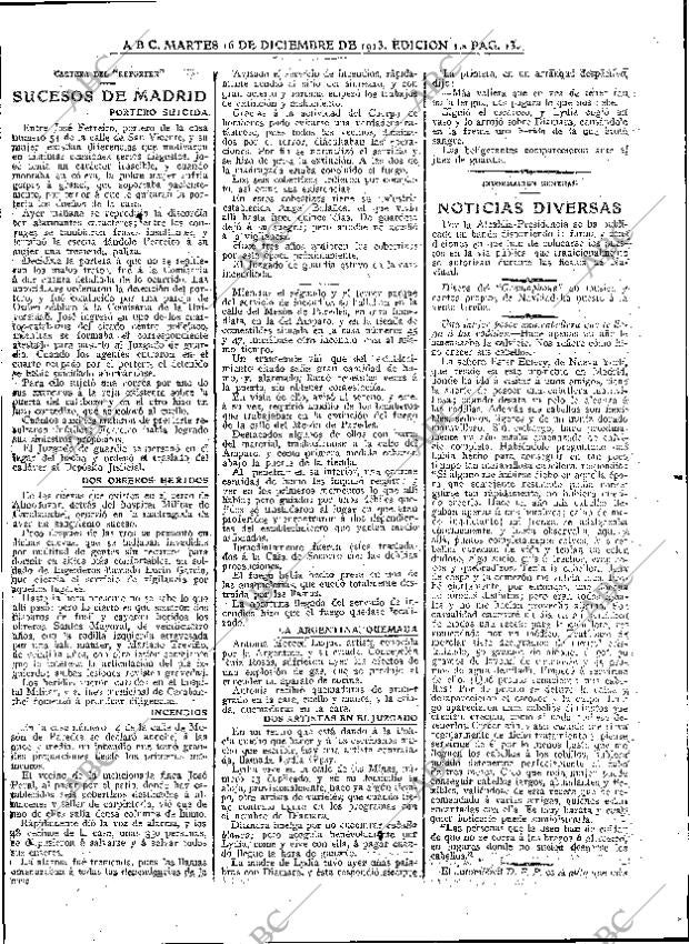 ABC MADRID 16-12-1913 página 13
