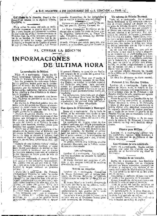 ABC MADRID 16-12-1913 página 14