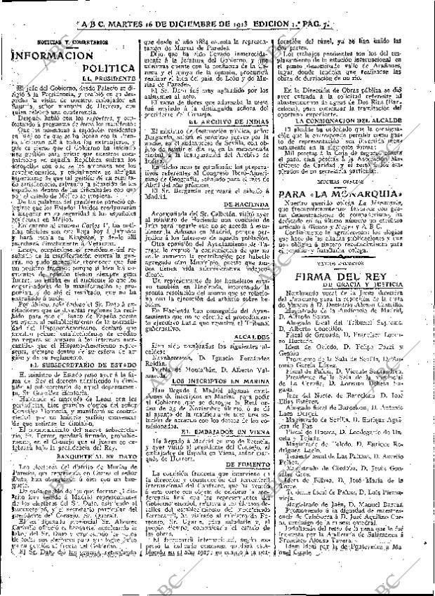 ABC MADRID 16-12-1913 página 7
