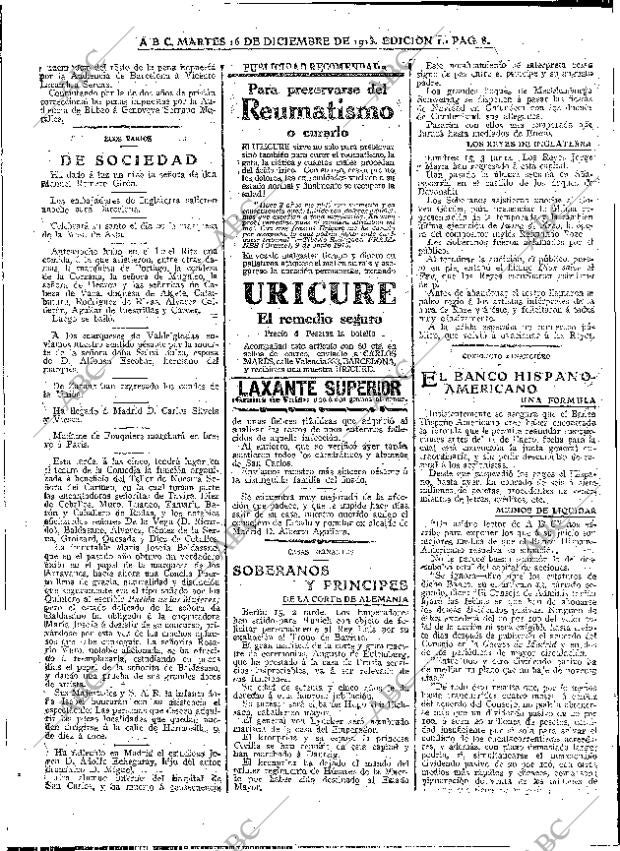 ABC MADRID 16-12-1913 página 8
