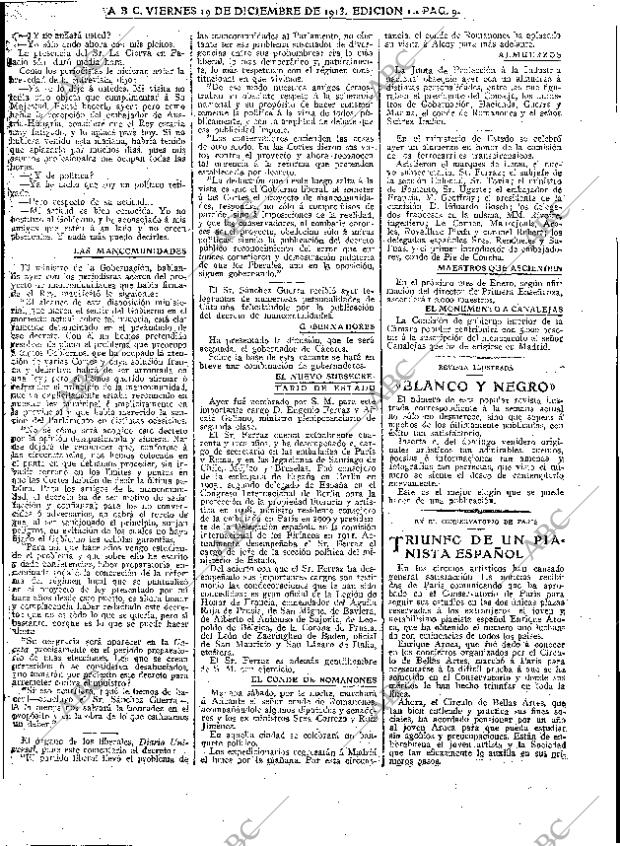 ABC MADRID 19-12-1913 página 9