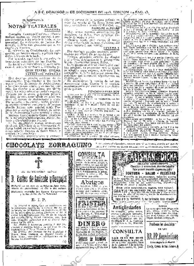 ABC MADRID 21-12-1913 página 13