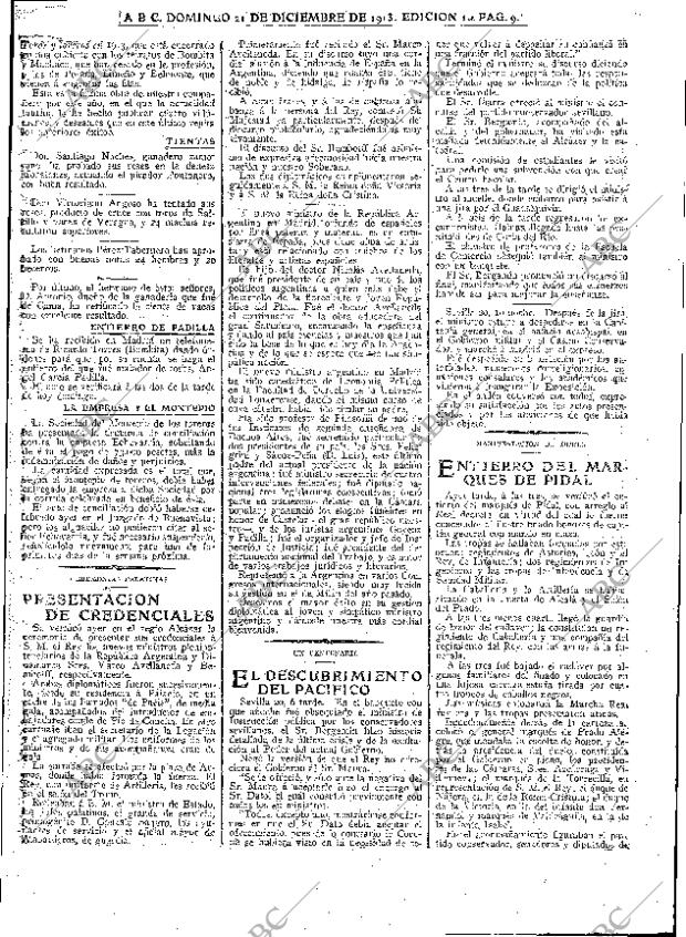 ABC MADRID 21-12-1913 página 9