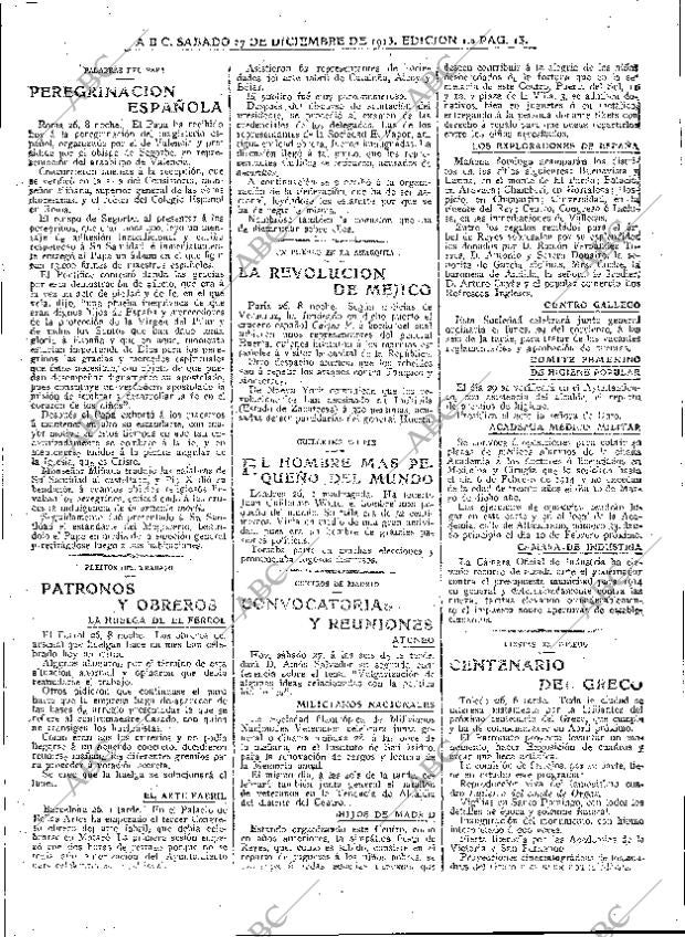 ABC MADRID 27-12-1913 página 13