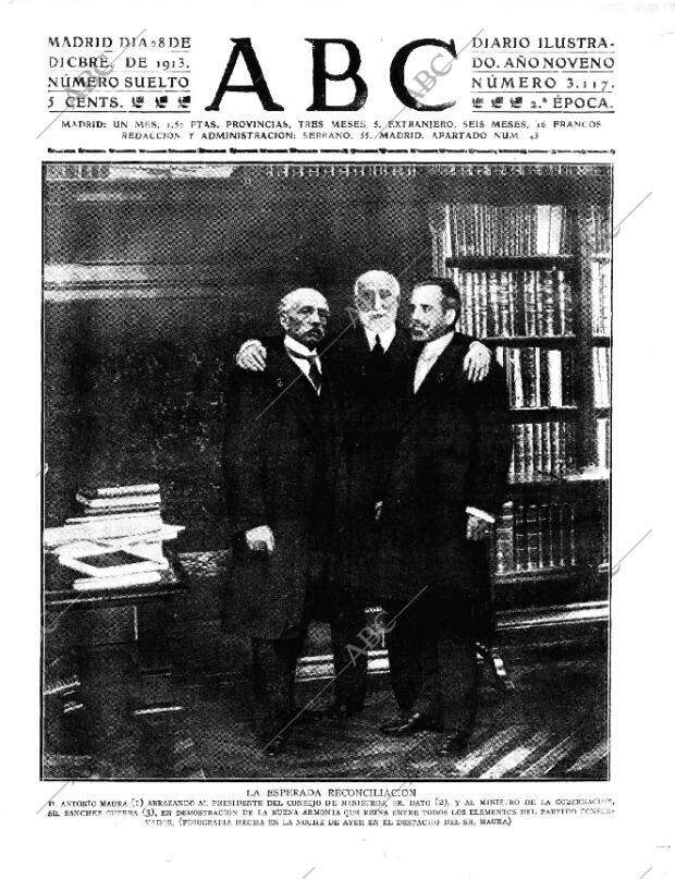 ABC MADRID 28-12-1913 página 1