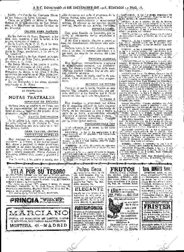 ABC MADRID 28-12-1913 página 13