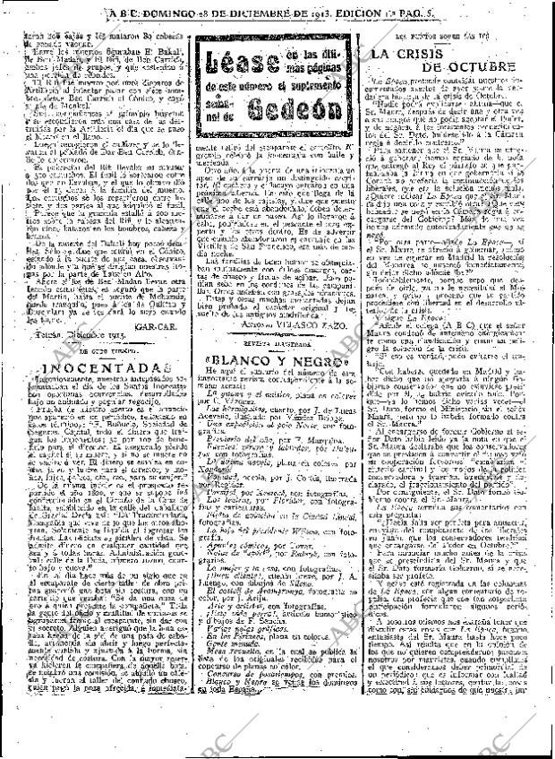 ABC MADRID 28-12-1913 página 5
