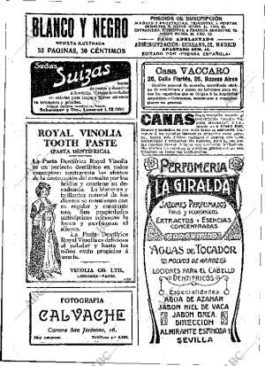 BLANCO Y NEGRO MADRID 28-12-1913 página 2