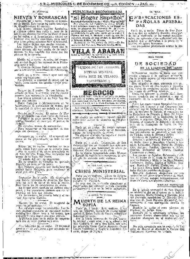 ABC MADRID 31-12-1913 página 10