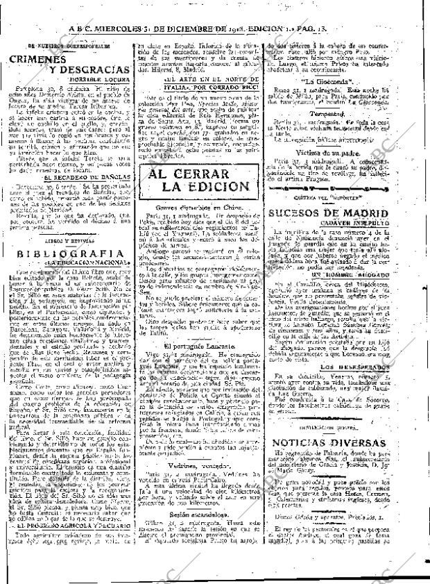 ABC MADRID 31-12-1913 página 13