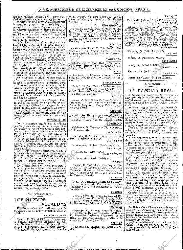 ABC MADRID 31-12-1913 página 6