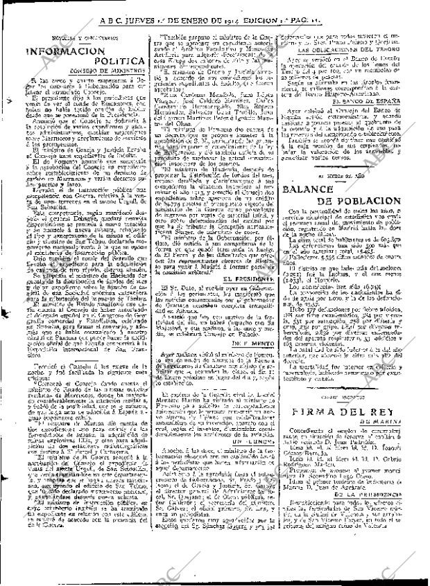 ABC MADRID 01-01-1914 página 11