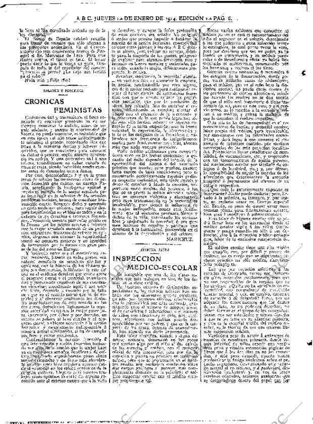 ABC MADRID 01-01-1914 página 6