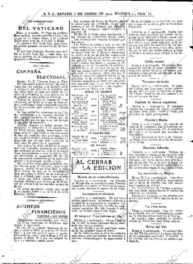 ABC MADRID 03-01-1914 página 16