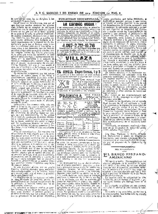 ABC MADRID 03-01-1914 página 8