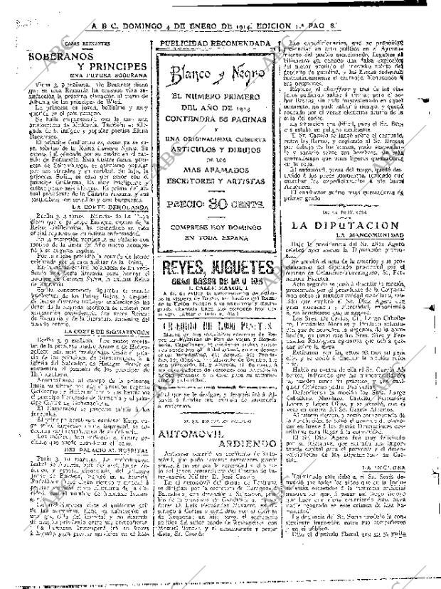 ABC MADRID 04-01-1914 página 8