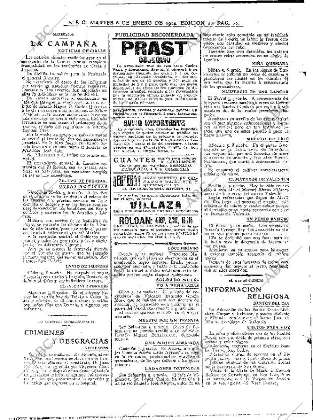 ABC MADRID 06-01-1914 página 10