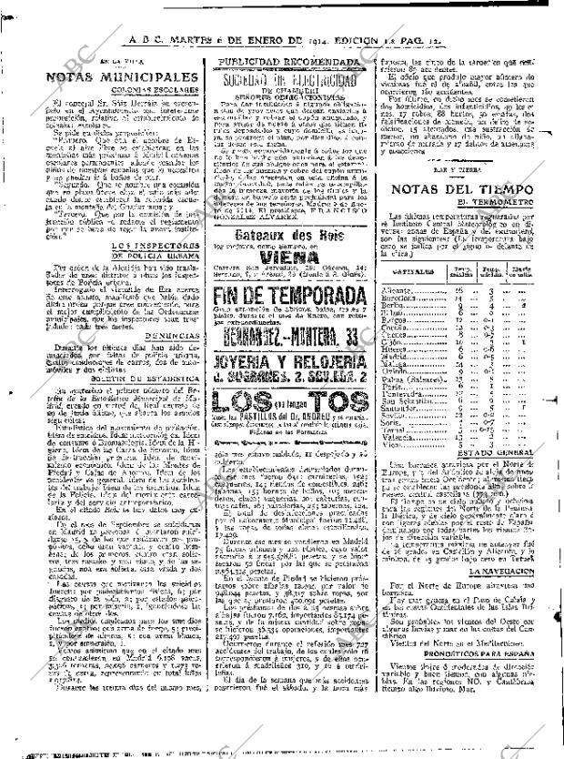 ABC MADRID 06-01-1914 página 12