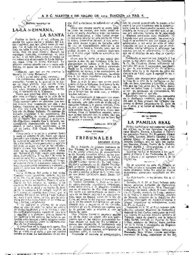 ABC MADRID 06-01-1914 página 6