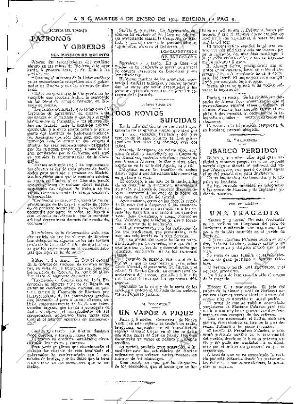 ABC MADRID 06-01-1914 página 9