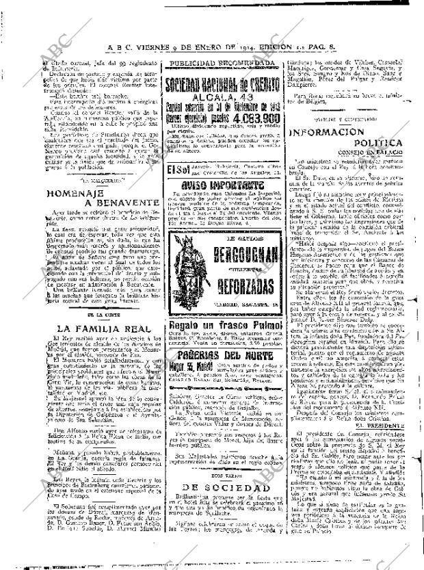 ABC MADRID 09-01-1914 página 8