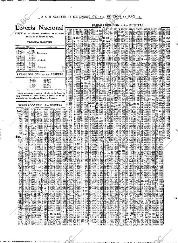 ABC MADRID 13-01-1914 página 14