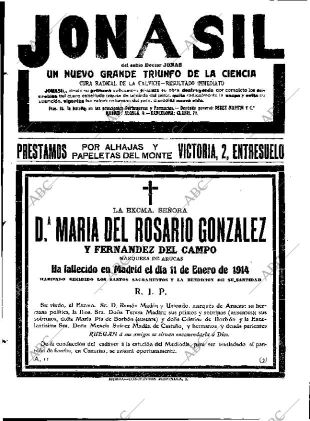 ABC MADRID 13-01-1914 página 19