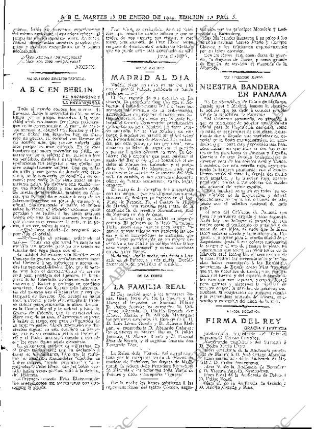 ABC MADRID 13-01-1914 página 5